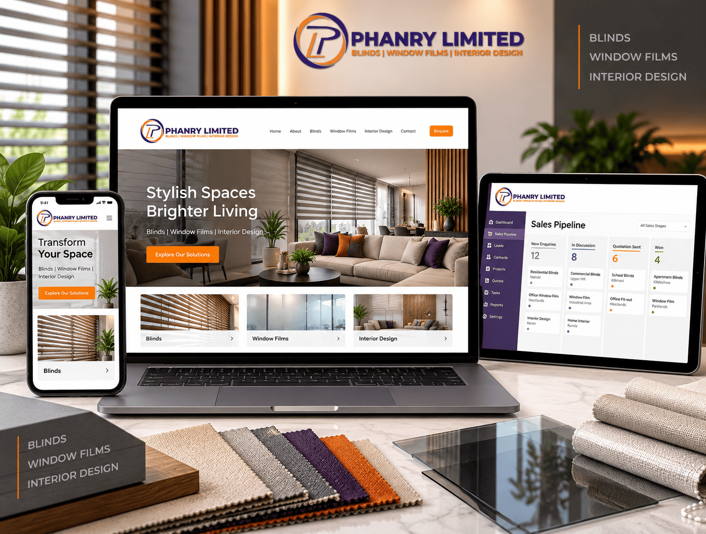 Phanry Limited — Website, CRM and Brand Refresh