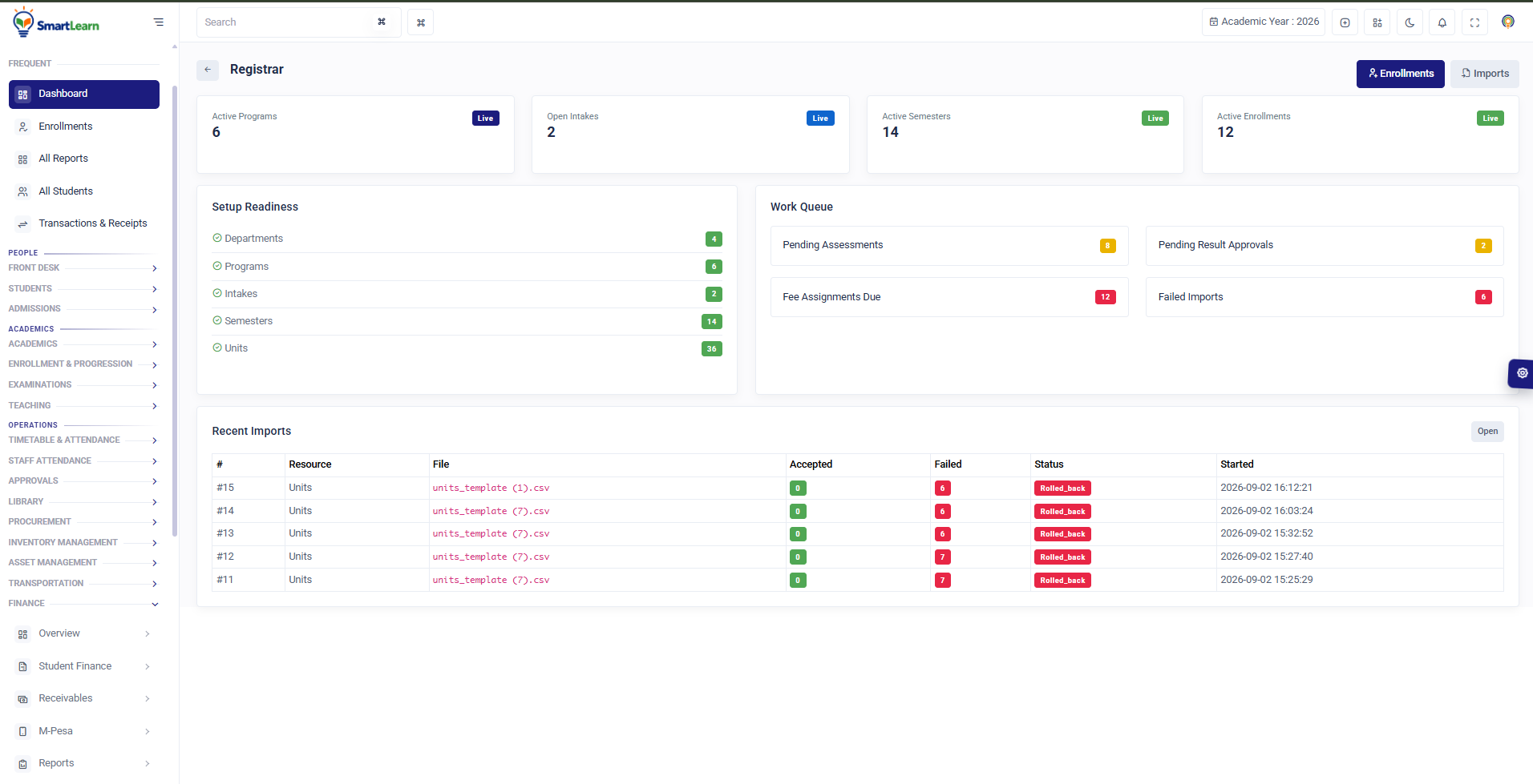 Smartlearn - School Management System